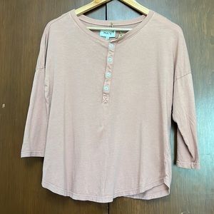 Mate the Label Henley Shirt in rose